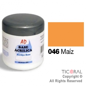 BASE ACRILICA AD 046 MAIZ 200ML X 3 UNIDADES